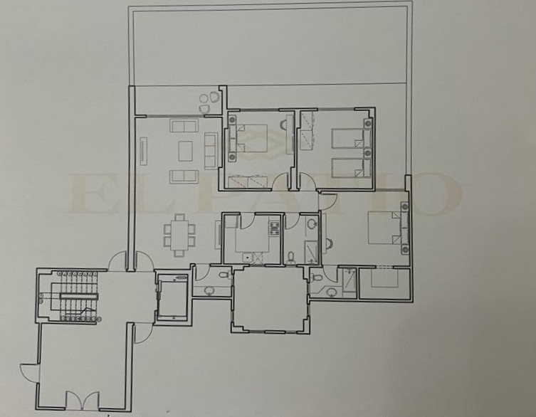 Floor plan for apartment at El Patio Oro