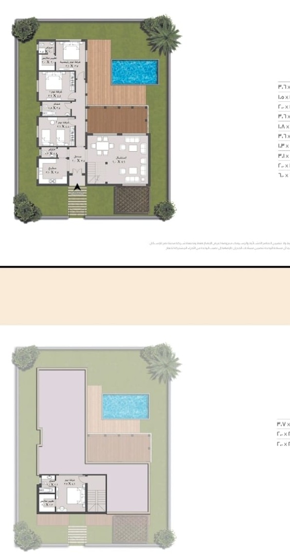 Floor plan for villa at Taj City
