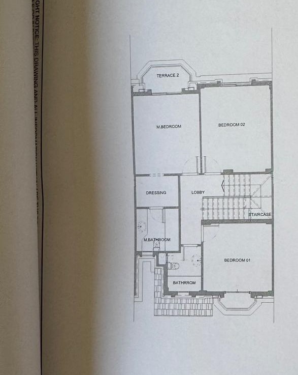 Floor plan for townhouse at Aliva Mountain View Mostakbal City
