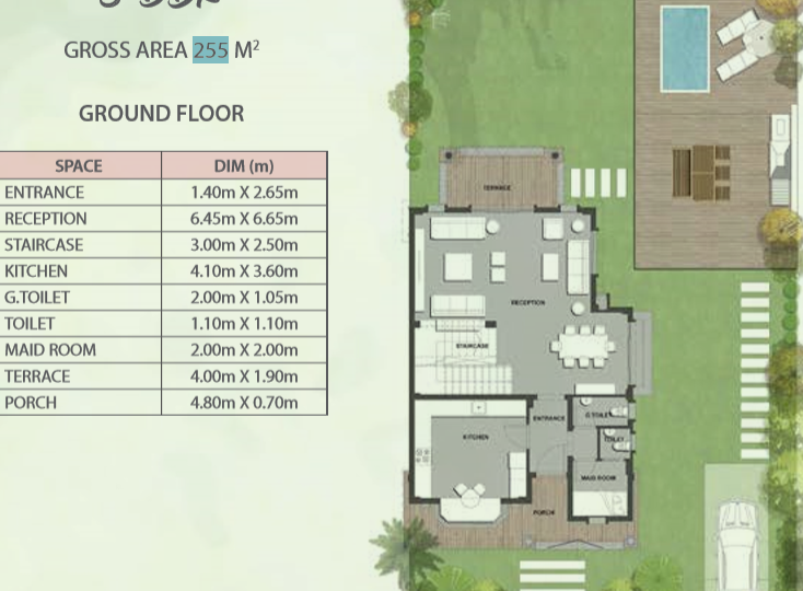 Floor plan for villa at Mountain View iCity October