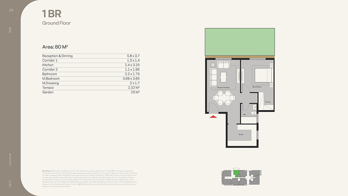 Floor plan for apartment at Nest