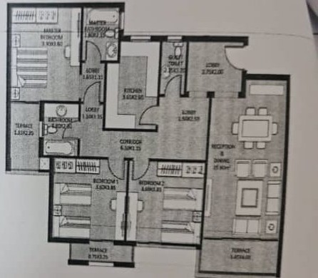 Floor plan for penthouse at Jayd