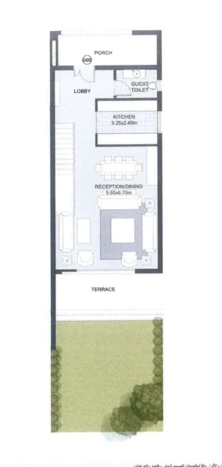 Floor plan for duplex at SODIC East