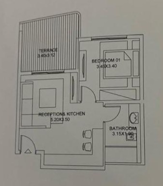 Floor plan for chalet at Safia - Ras El Hekma