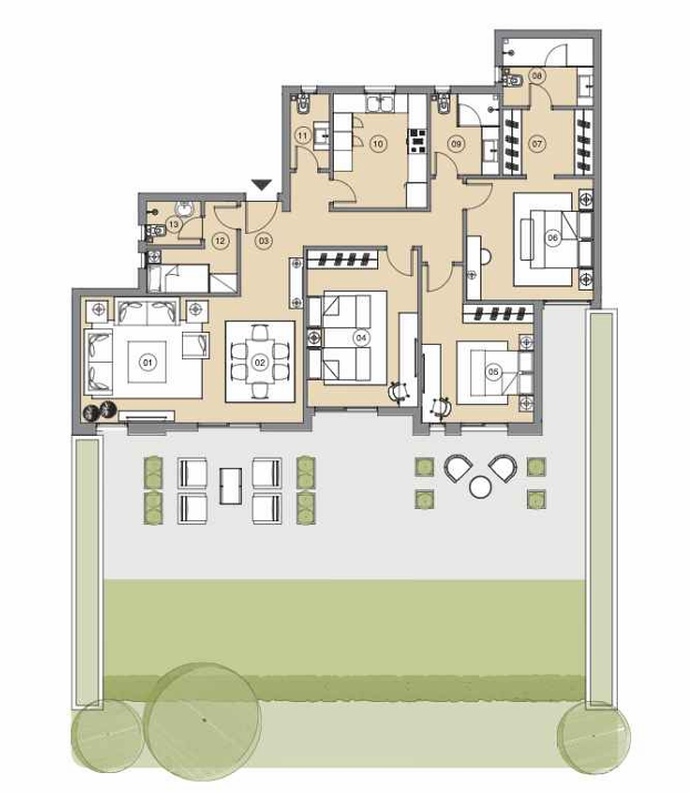 Floor plan for apartment at Swanlake Residences