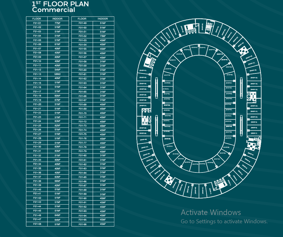 Floor plan for  at East Tower
