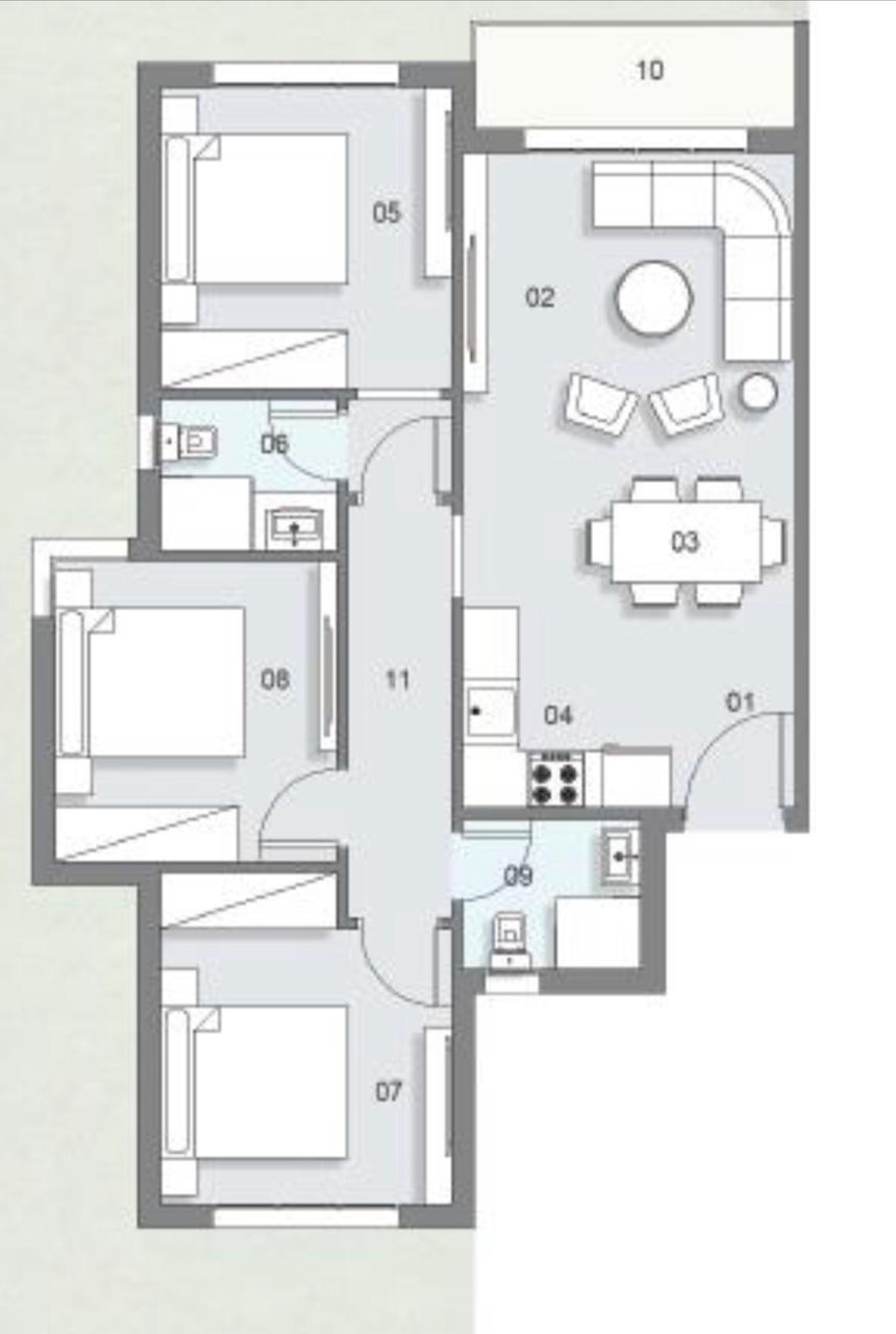 Floor plan for apartment at Lyv Caesar - Ras El Hekma