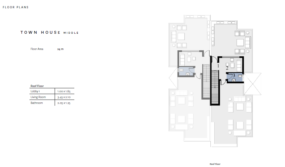 Floor plan for townhouse at Stone Park