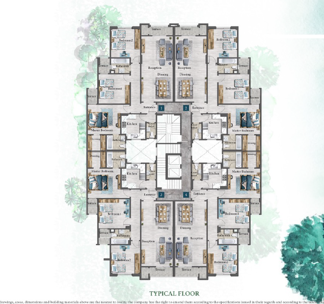 Floor plan for apartment at L’Avenir