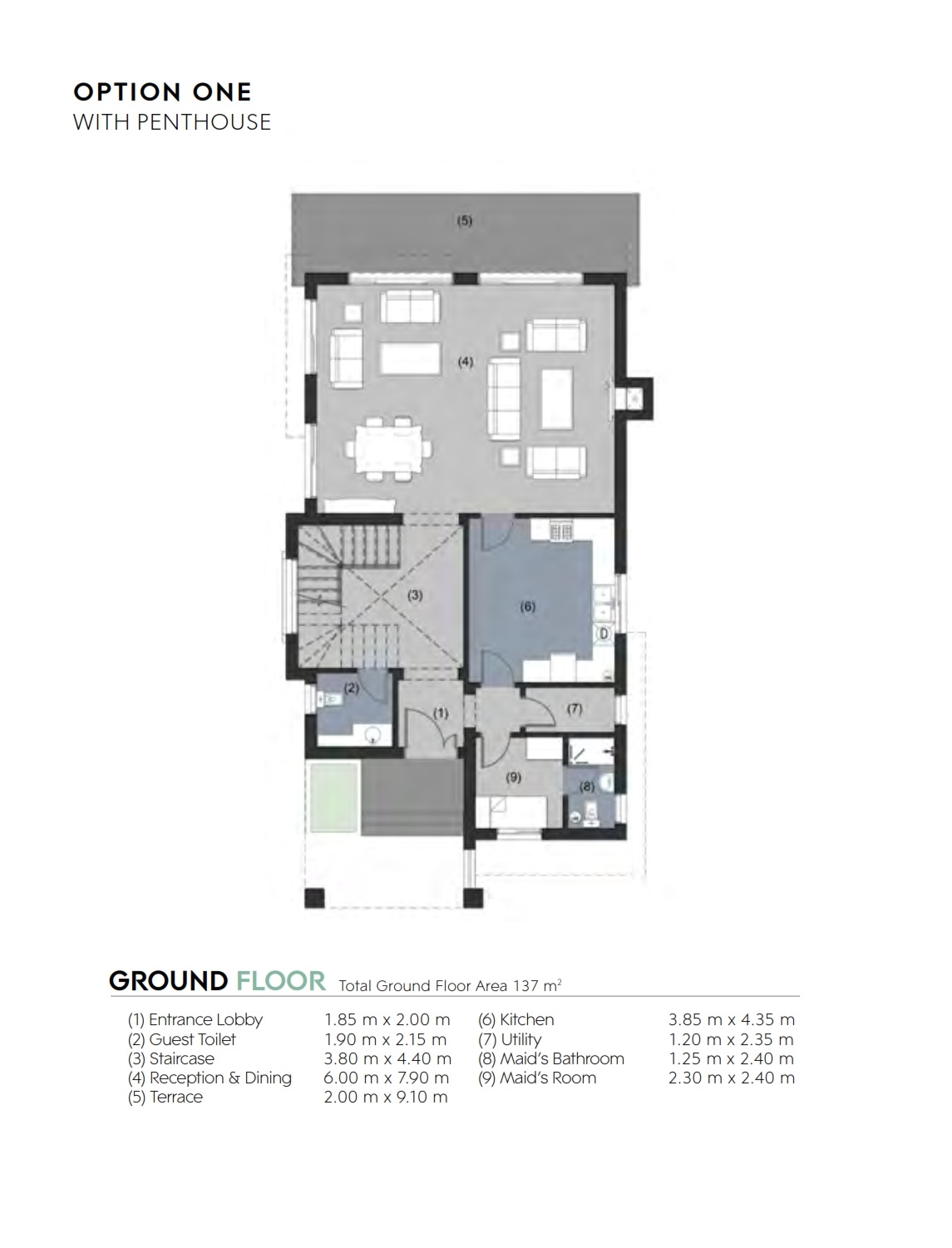 Floor plan for villa at New Giza