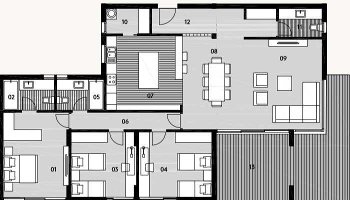 Floor plan for apartment at Al Burouj
