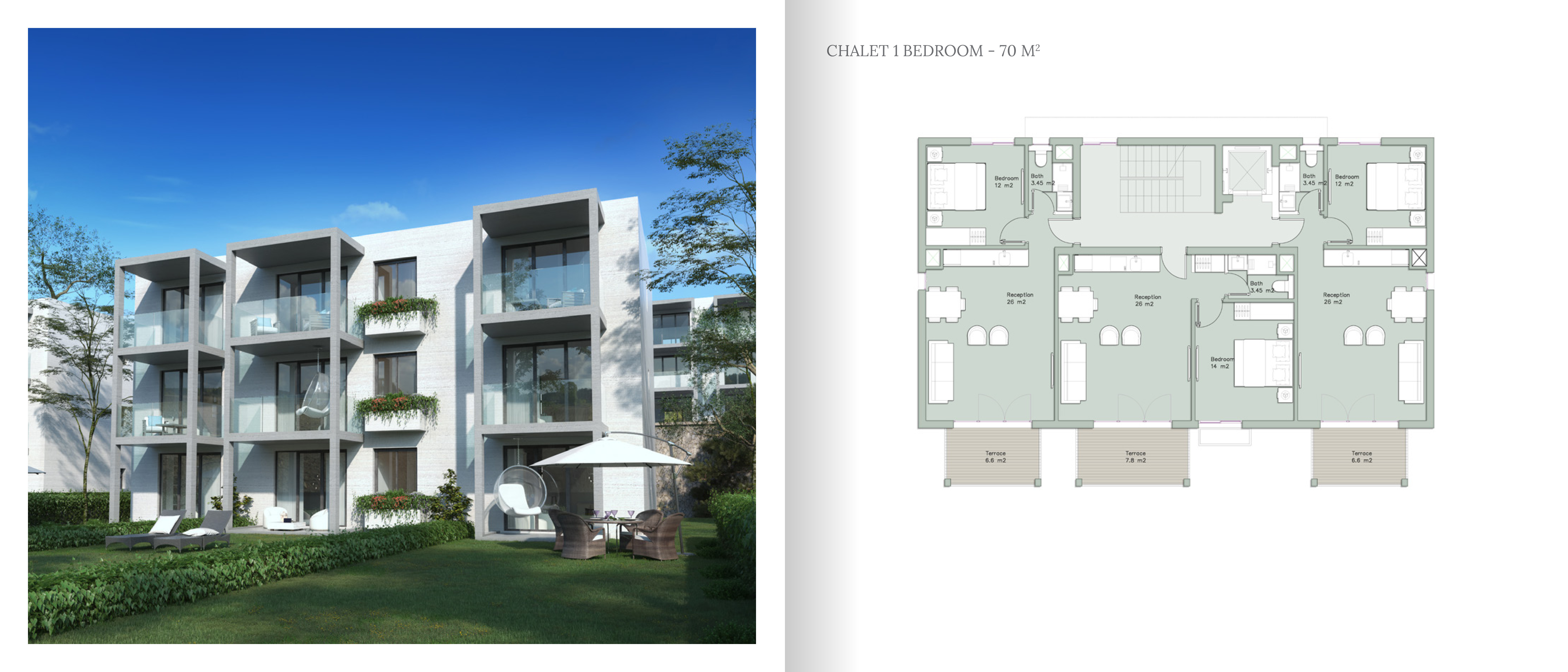 Floor plan for chalet at Il Monte Galala