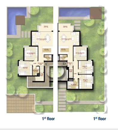 Floor plan for chalet at Jaz Little Venice