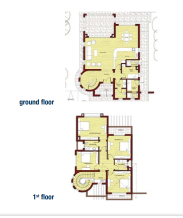 Floor plan for villa at Jaz Little Venice