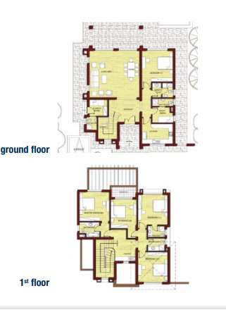 Floor plan for villa at Jaz Little Venice
