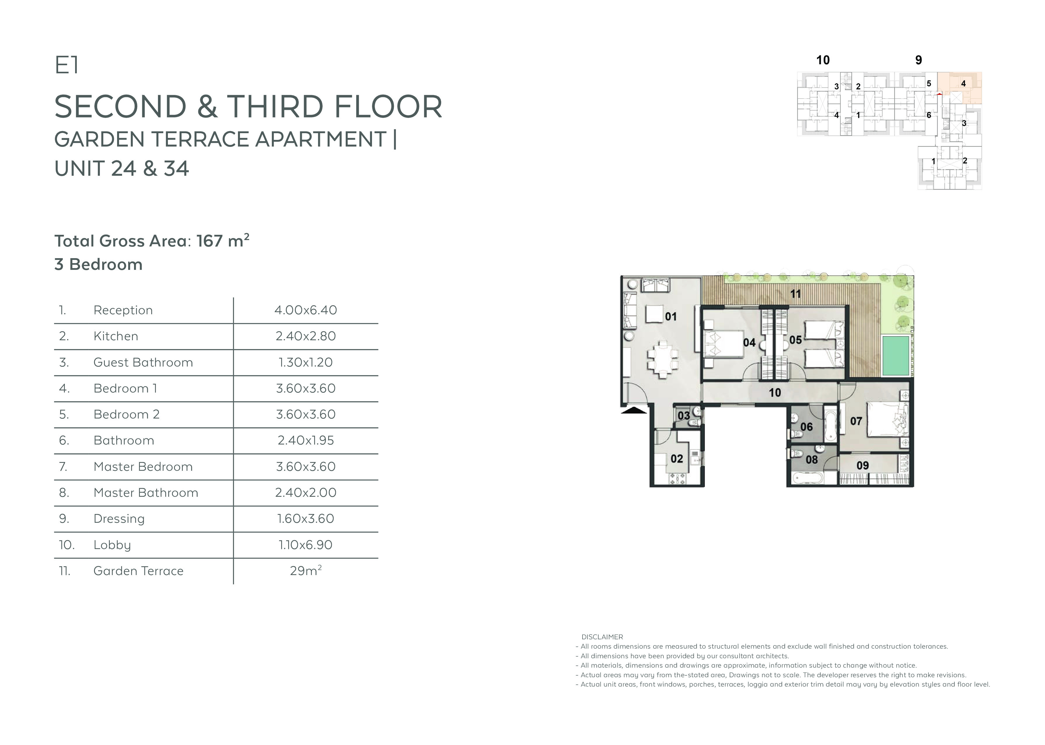 Floor plan for apartment at Vinci