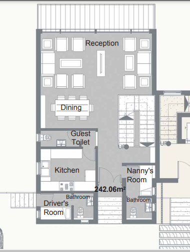 Floor plan for duplex at Palm Hills Alexandria