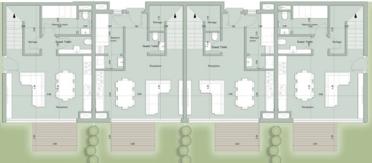 Floor plan for townhouse at Il Monte Galala