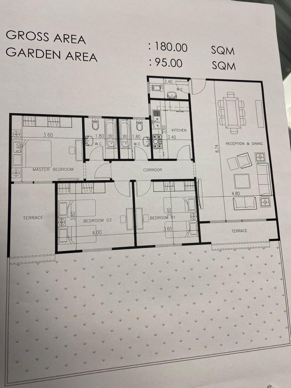 Floor plan for apartment at Midtown condo