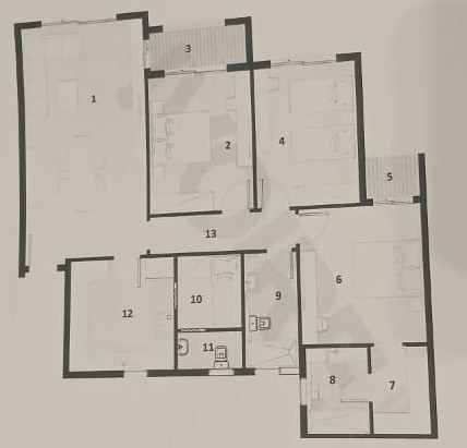 Floor plan for apartment at Ivoire West