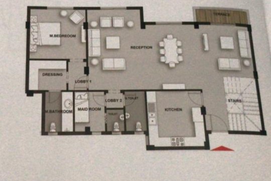 Floor plan for duplex at Mountain View ICity New Cairo