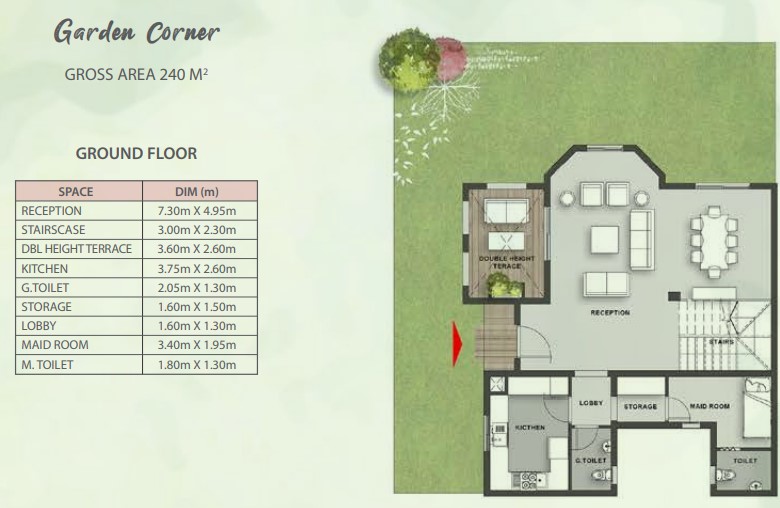 Floor plan for duplex at Mountain View ICity New Cairo
