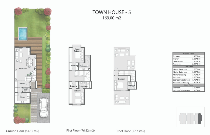 Floor plan for townhouse at The City of Odyssia