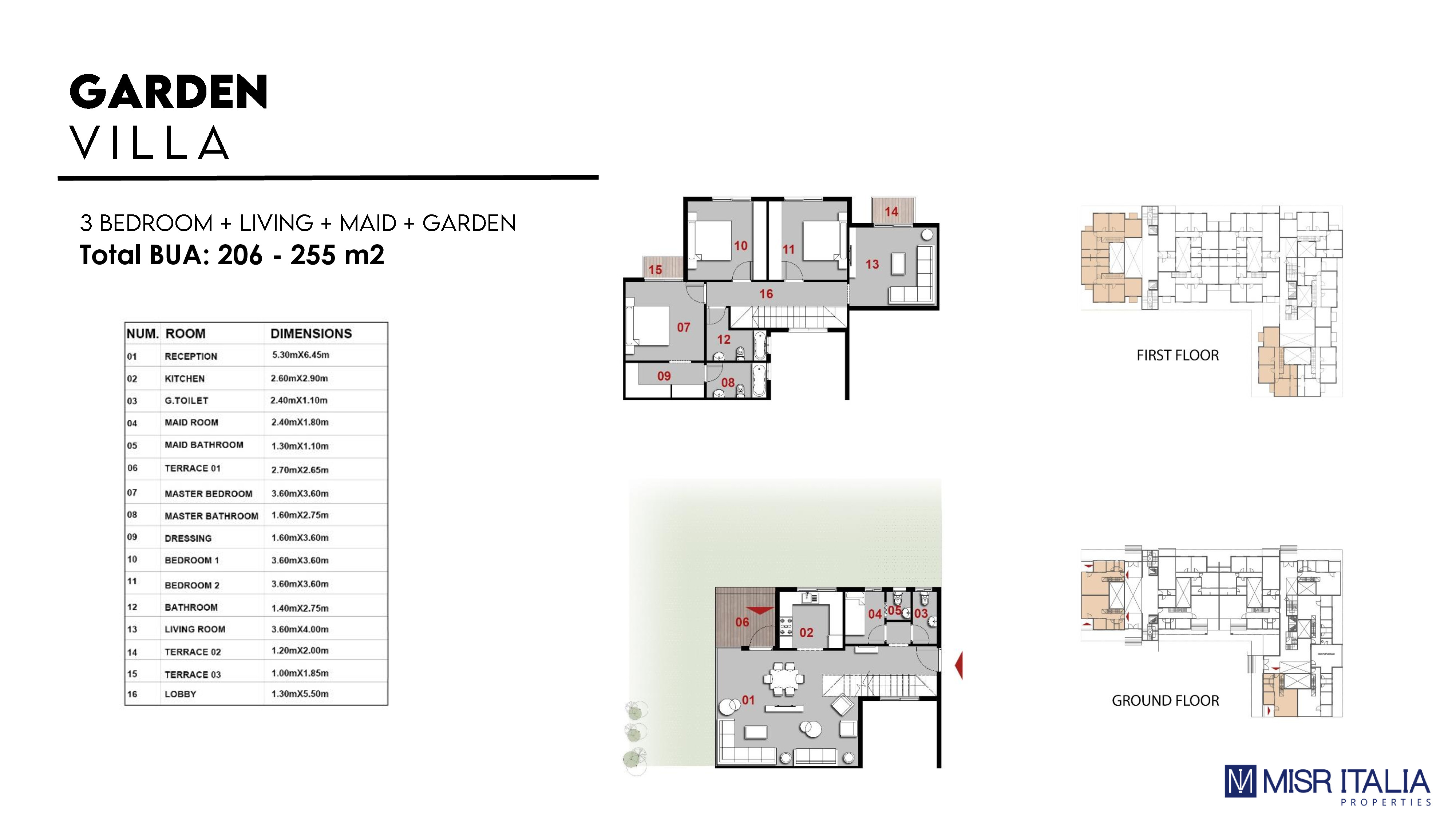 Floor plan for duplex at Il Bosco New Capital