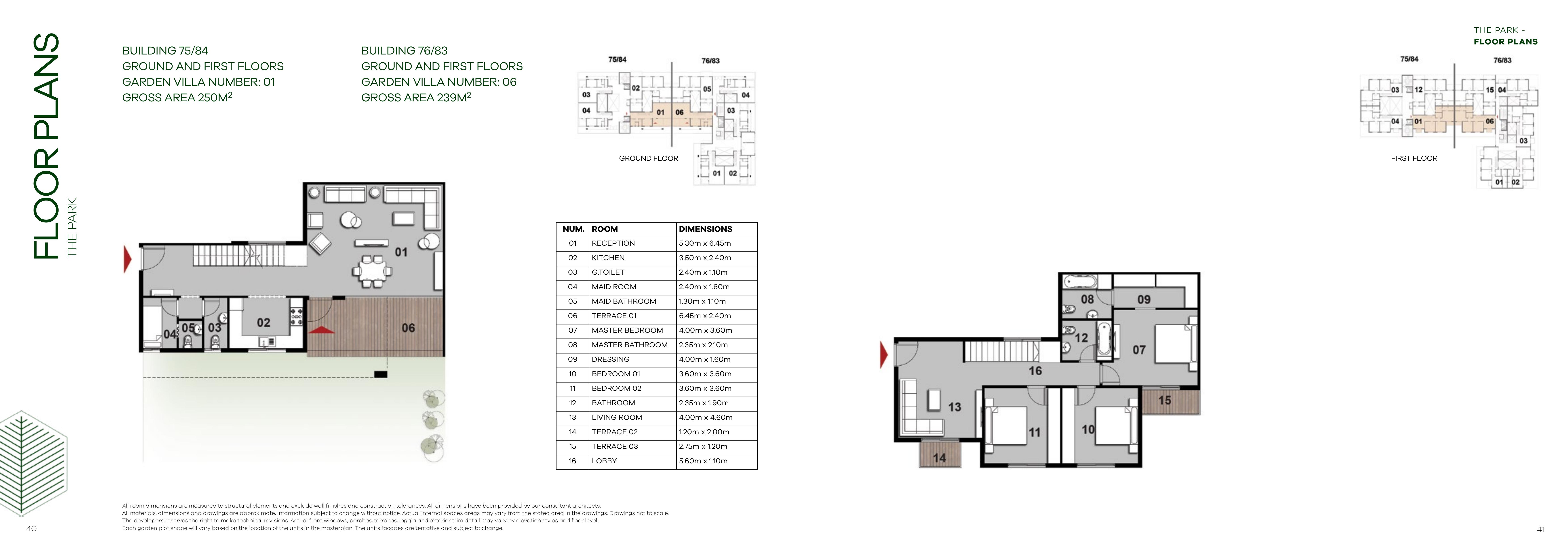 Floor plan for duplex at Il Bosco New Capital