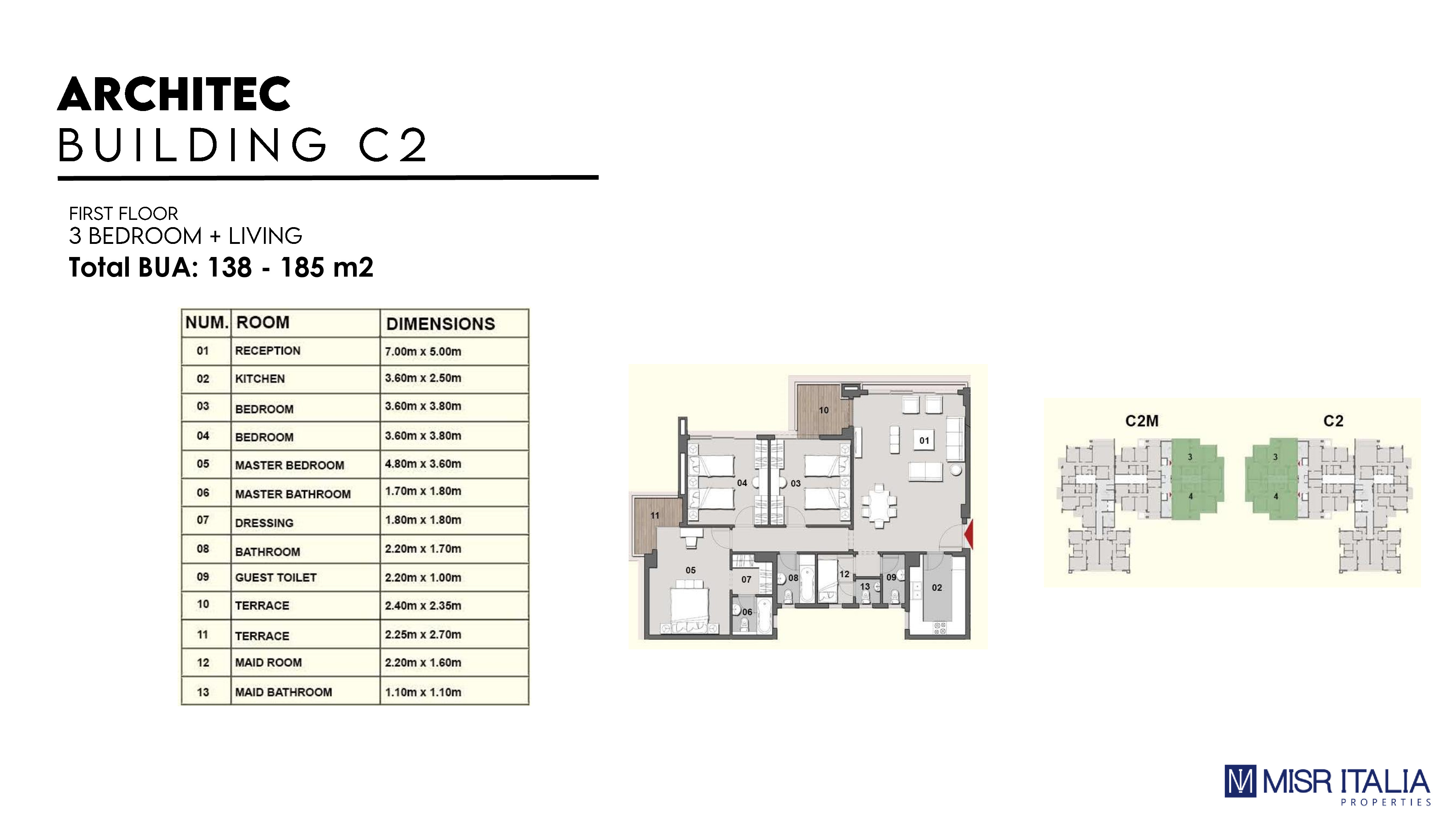 Floor plan for apartment at Il Bosco New Capital