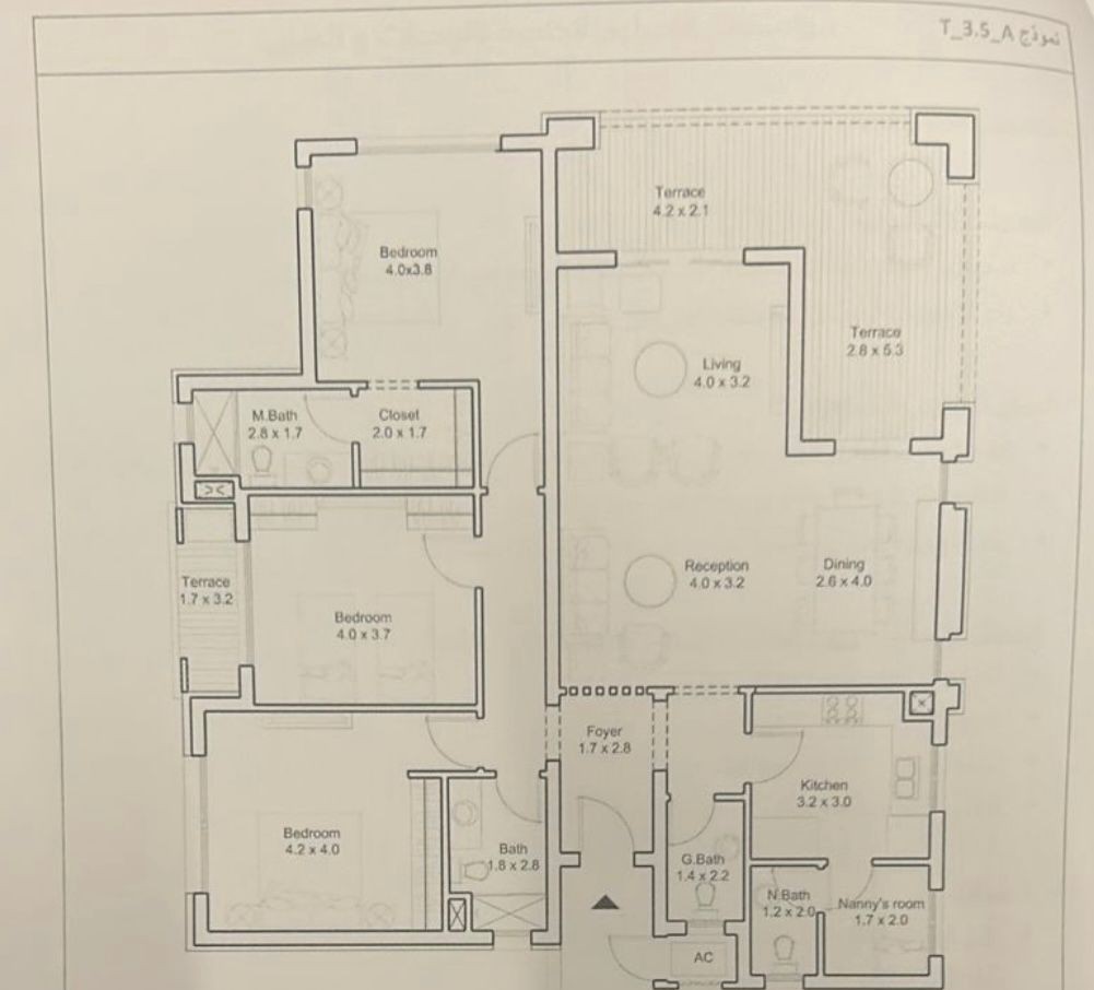 Floor plan for apartment at DISTRICT 5