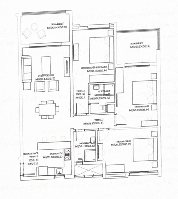 Floor plan for chalet at Aroma