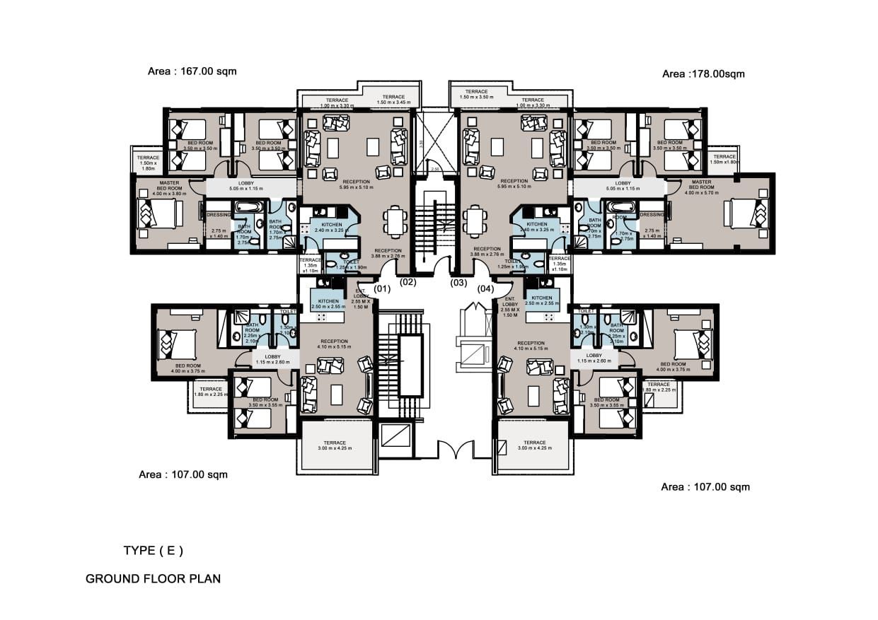 Floor plan for apartment at Green 6