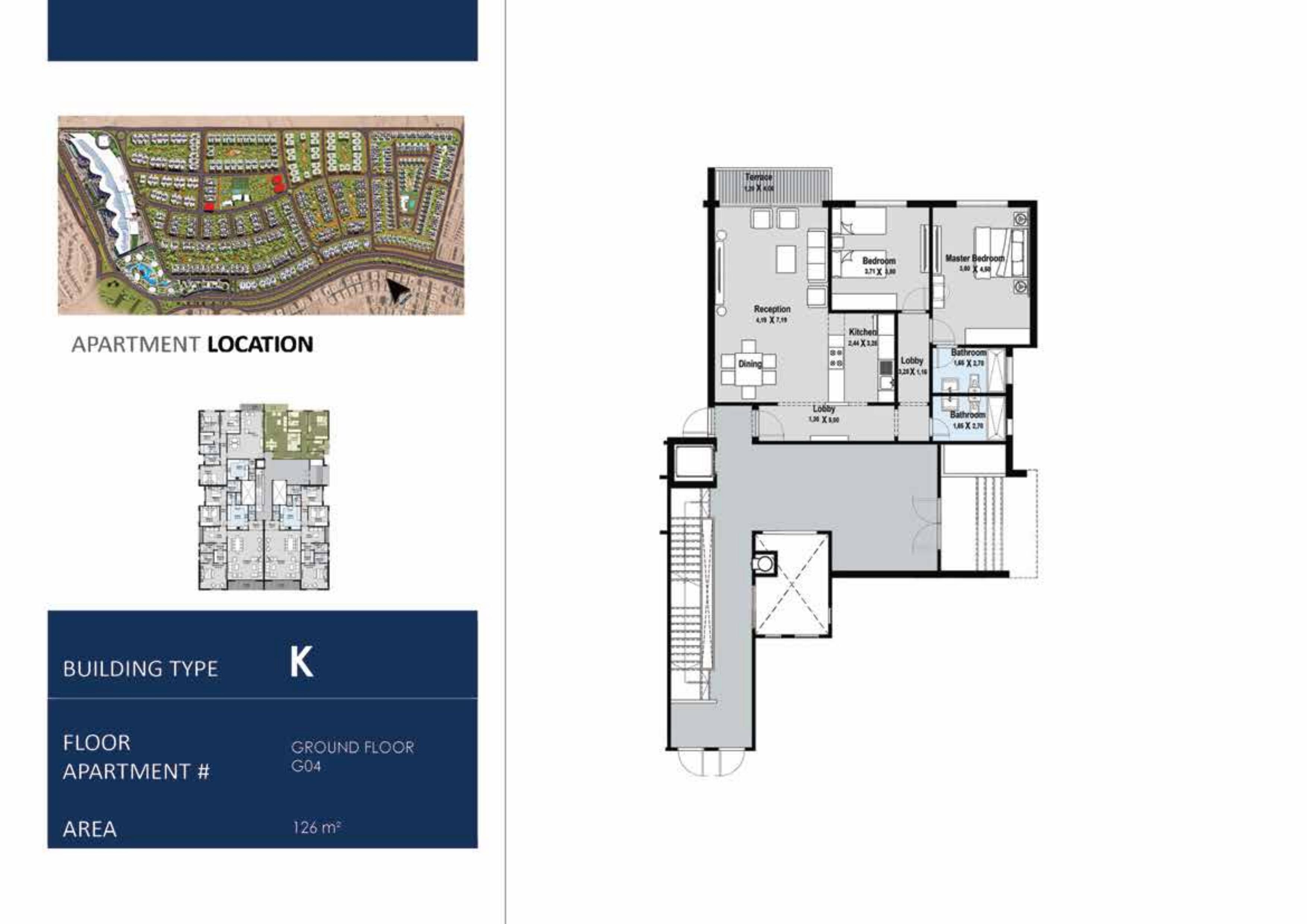 Floor plan for apartment at Fifth Square Al Marasem