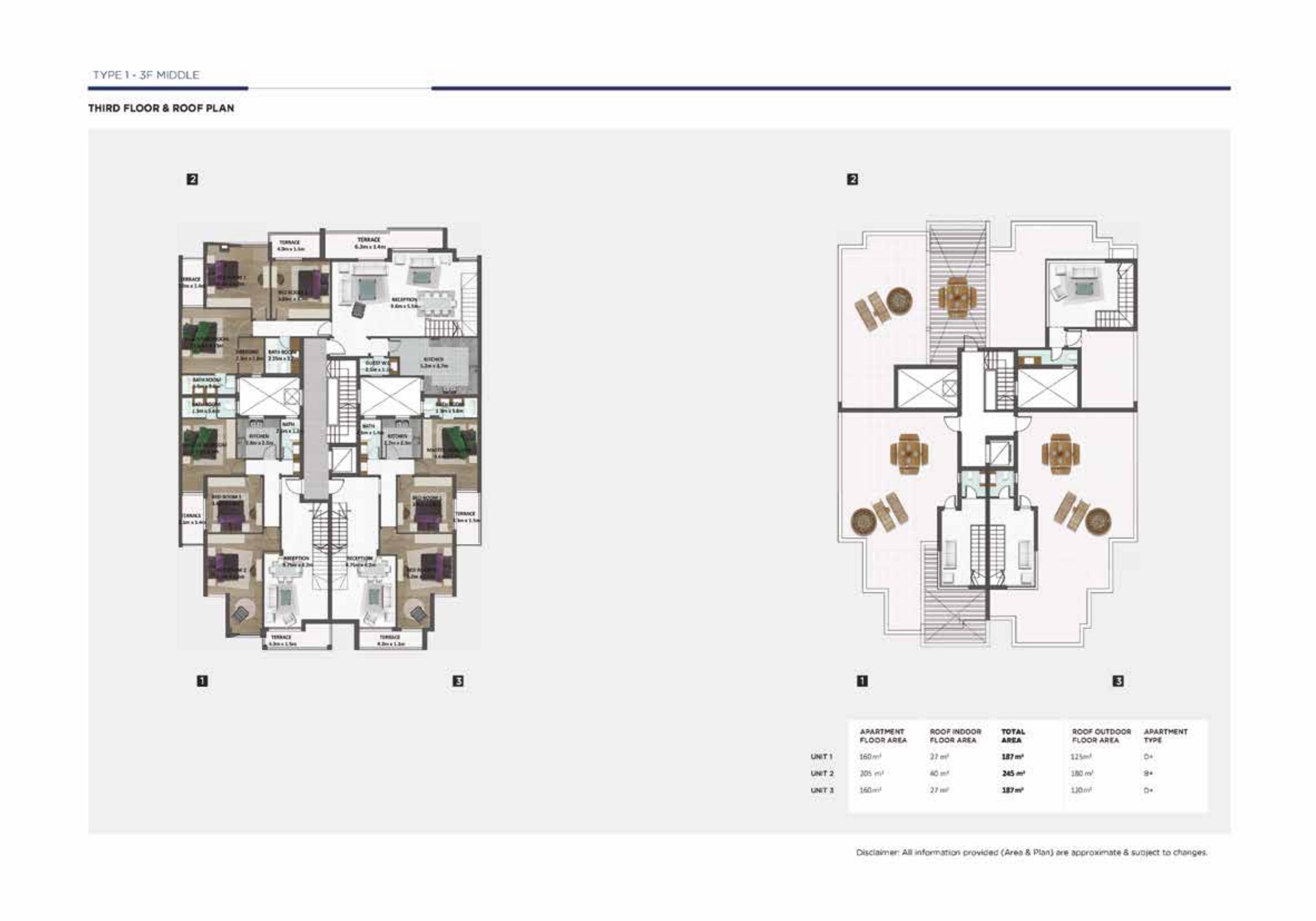 Floor plan for penthouse at Fifth Square Al Marasem