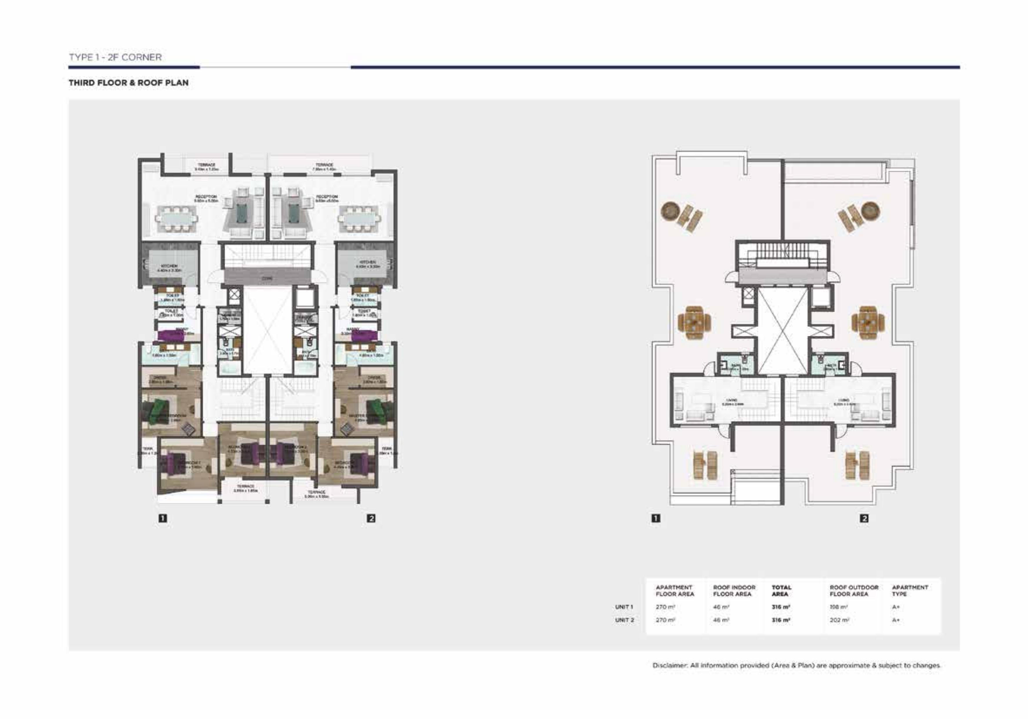 Floor plan for penthouse at Fifth Square Al Marasem