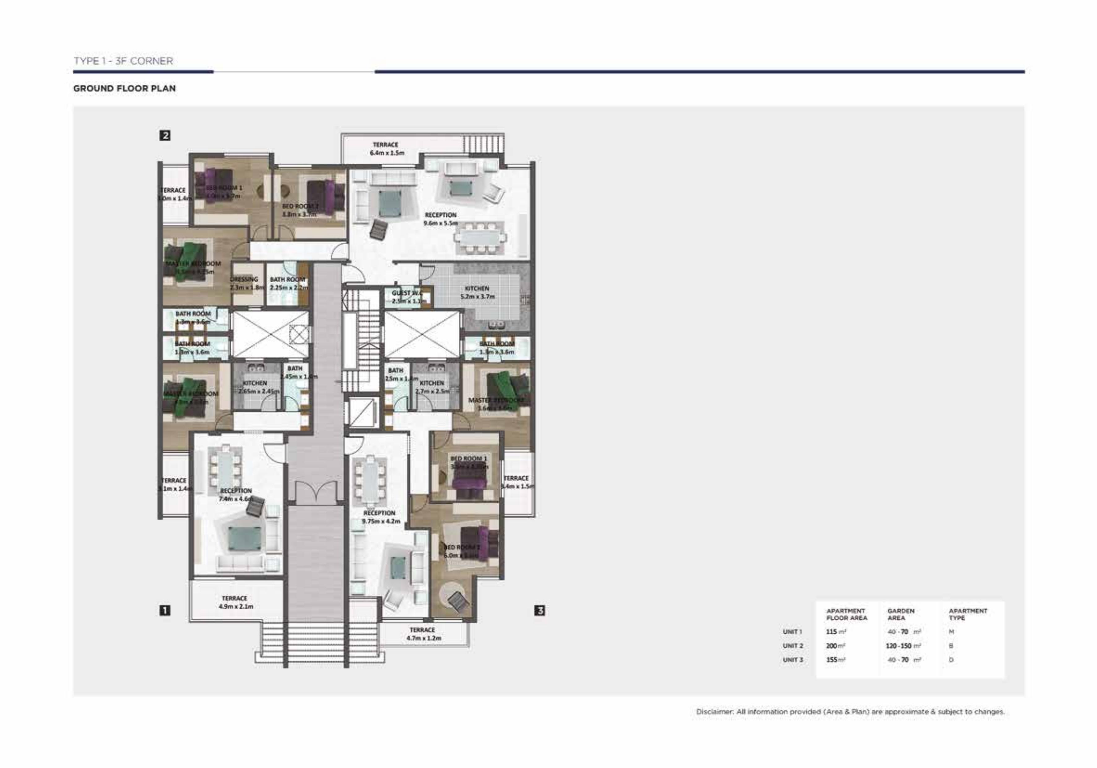 Floor plan for apartment at Fifth Square Al Marasem