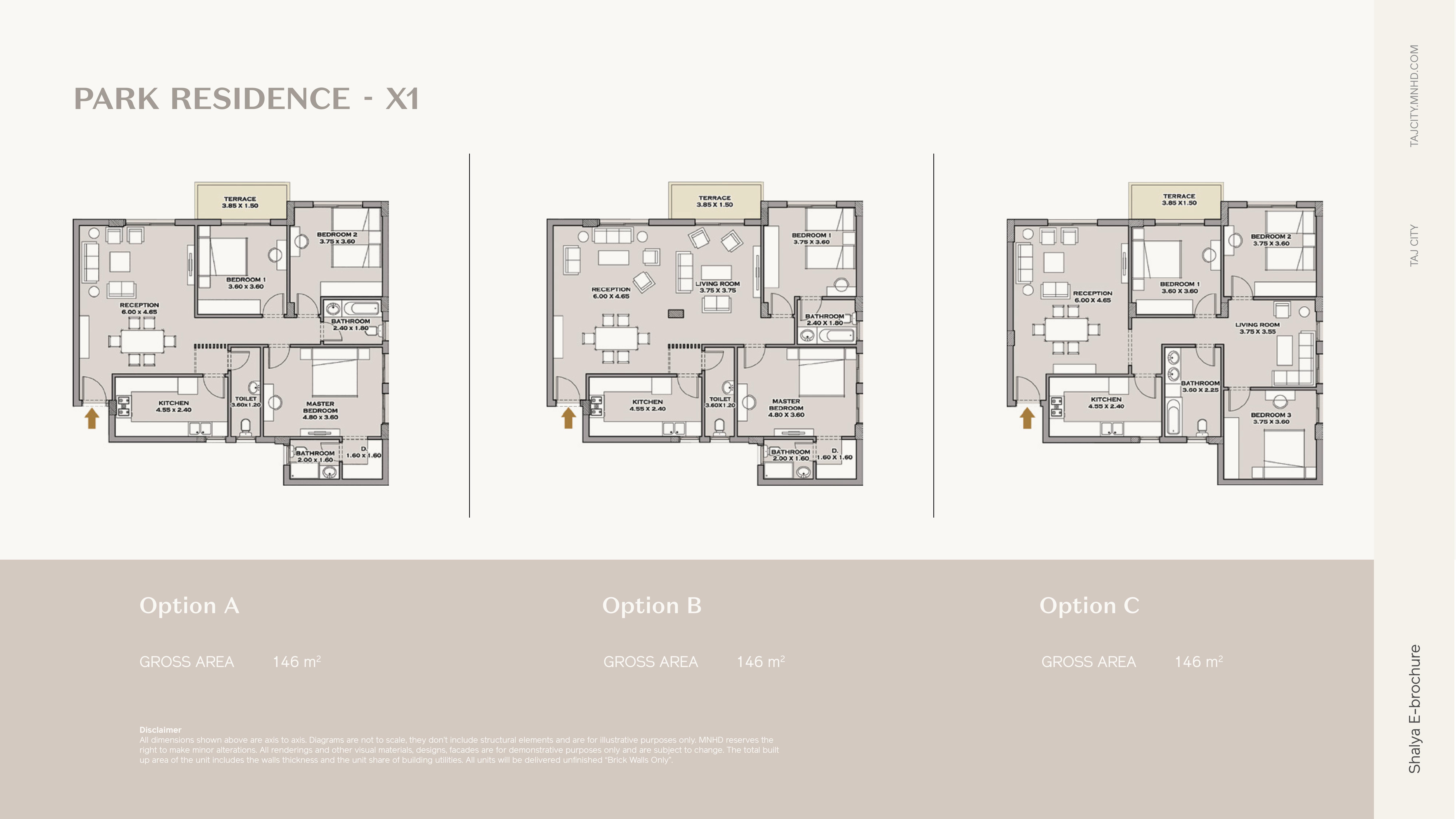 Floor plan for apartment at Taj City