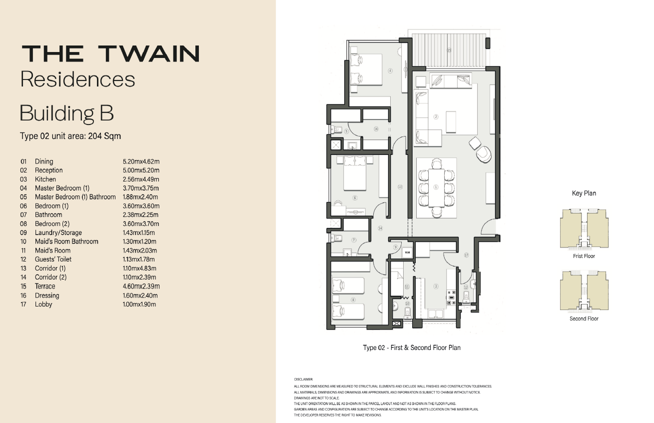 Floor plan for apartment at Swan Lake West