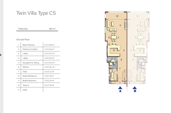 Floor plan for  at Telal Sokhna