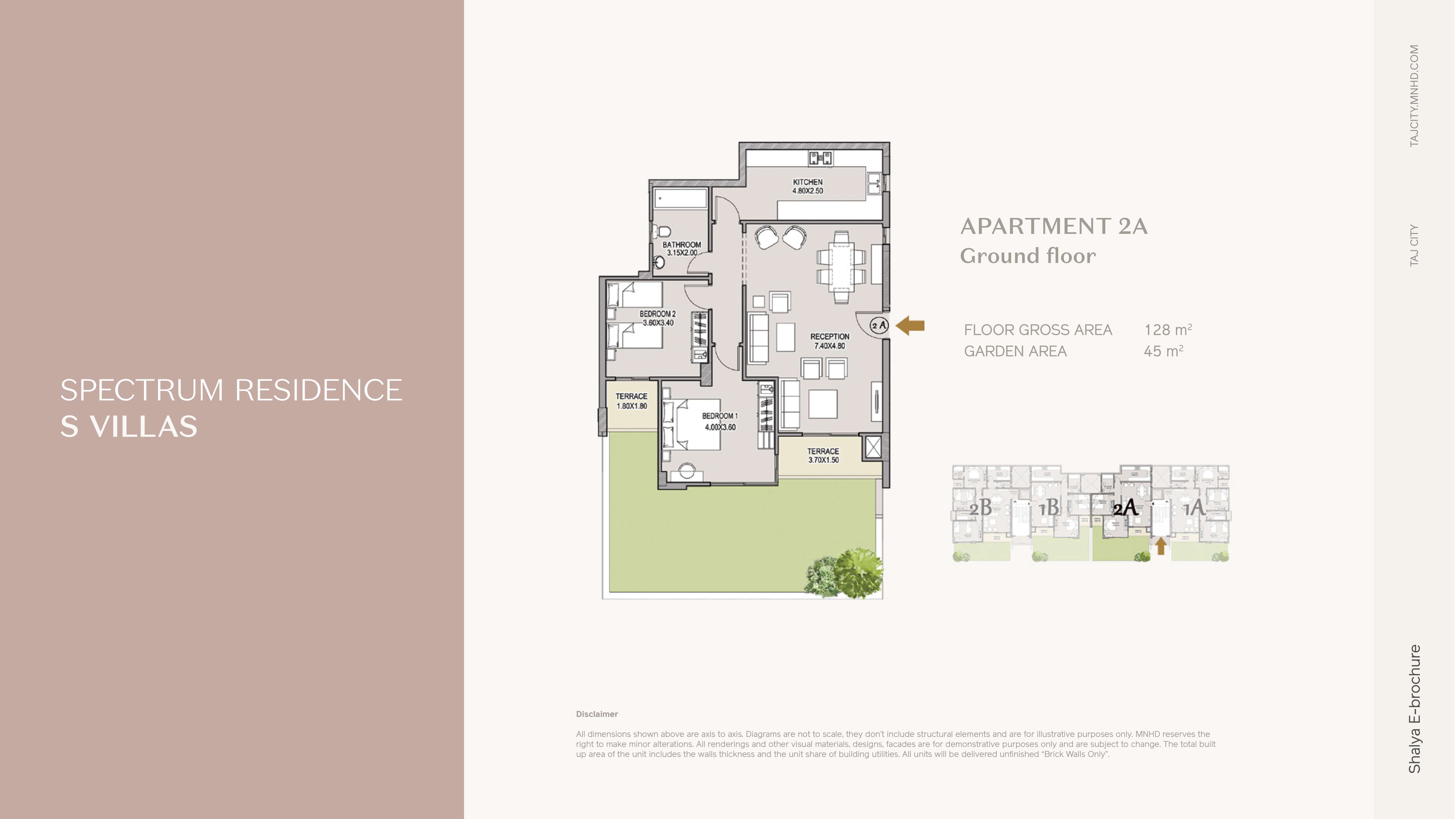 Floor plan for apartment at Taj City