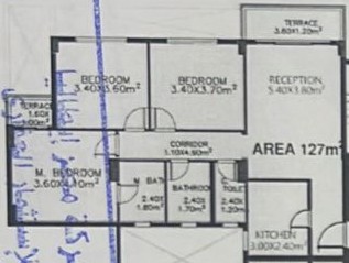 Floor plan for apartment at Il Bosco New Capital