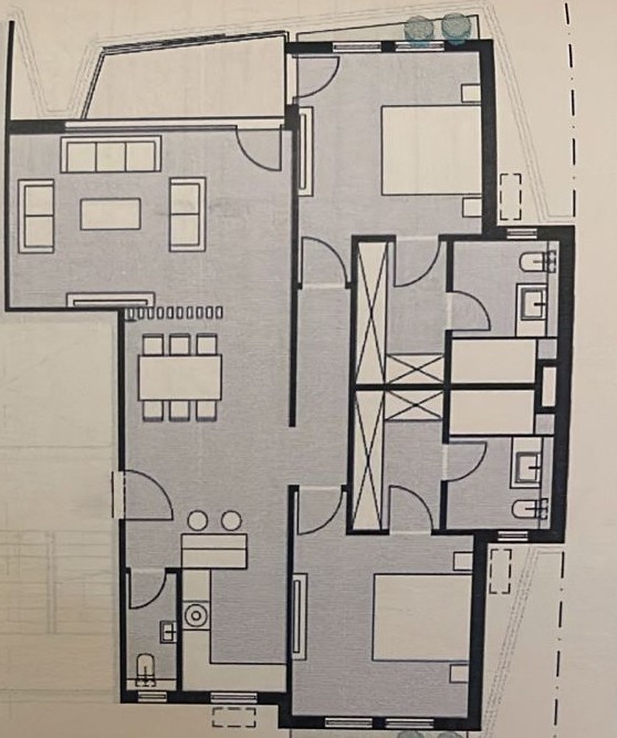 Floor plan for apartment at Badya