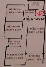 Floor plan for apartment at Il Bosco New Capital