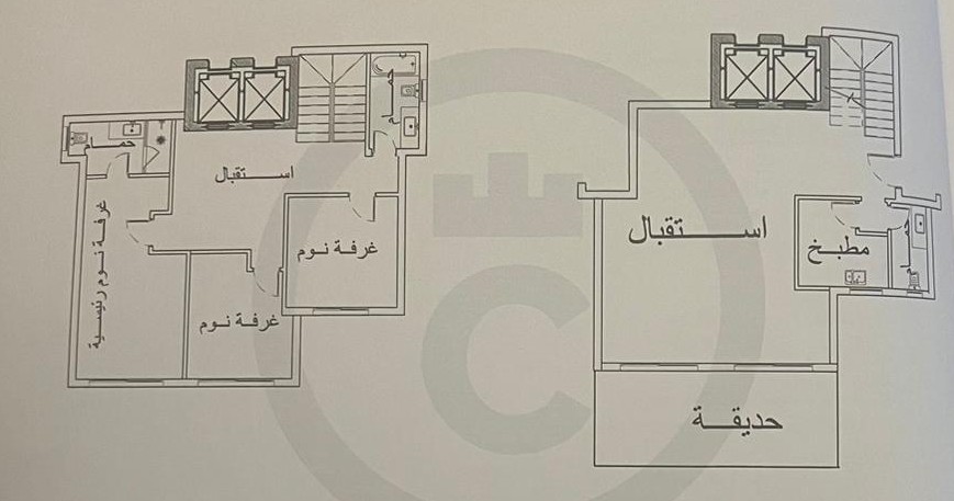 Floor plan for duplex at Creektown