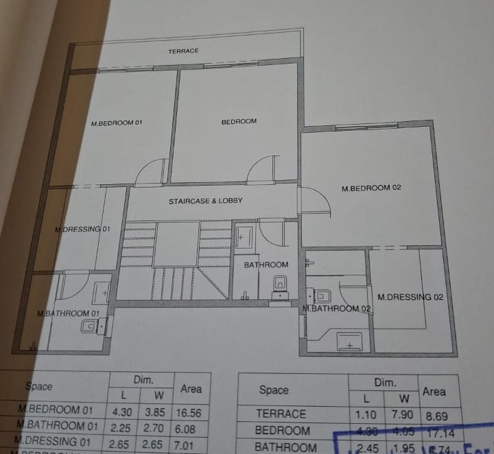 Floor plan for duplex at Aliva Mountain View Mostakbal City