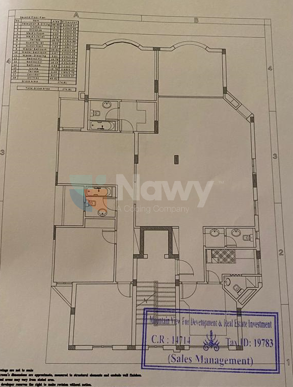 Floor plan for apartment at Mountain View Hyde Park