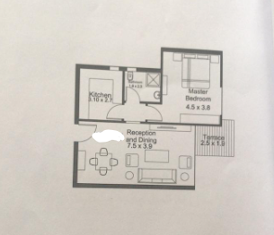 Floor plan for apartment at The Capitalway
