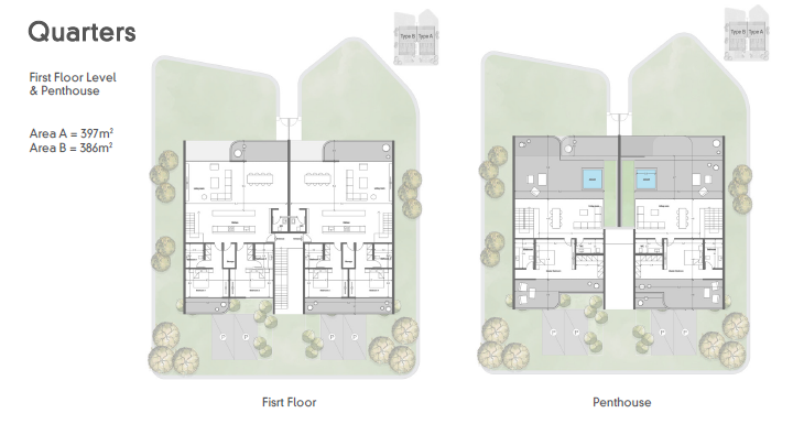 Floor plan for chalet at Azha