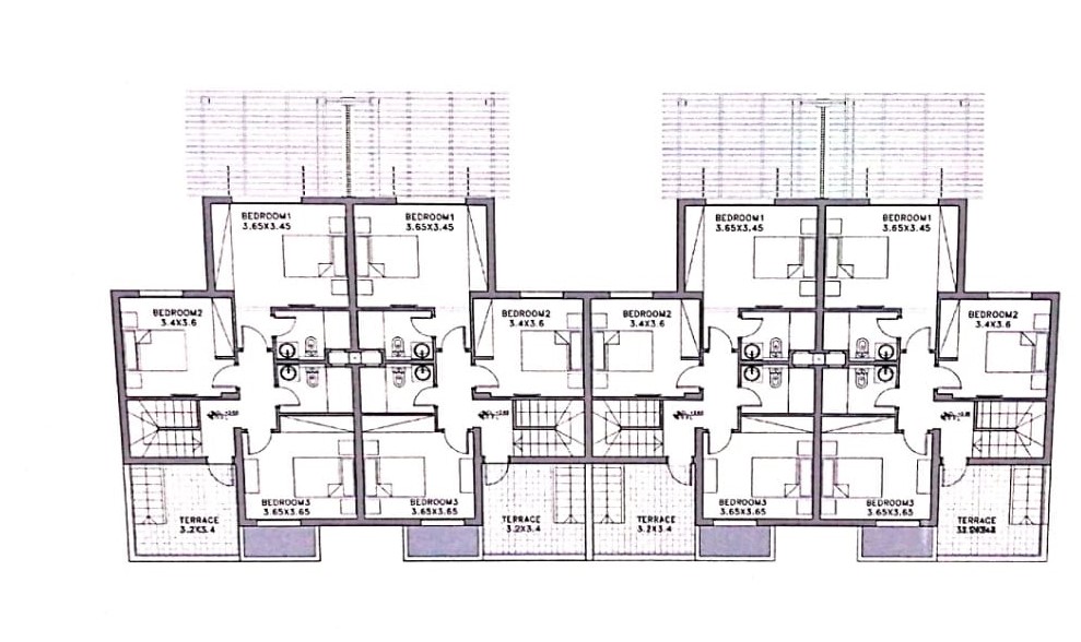 Floor plan for townhouse at Makadi Heights